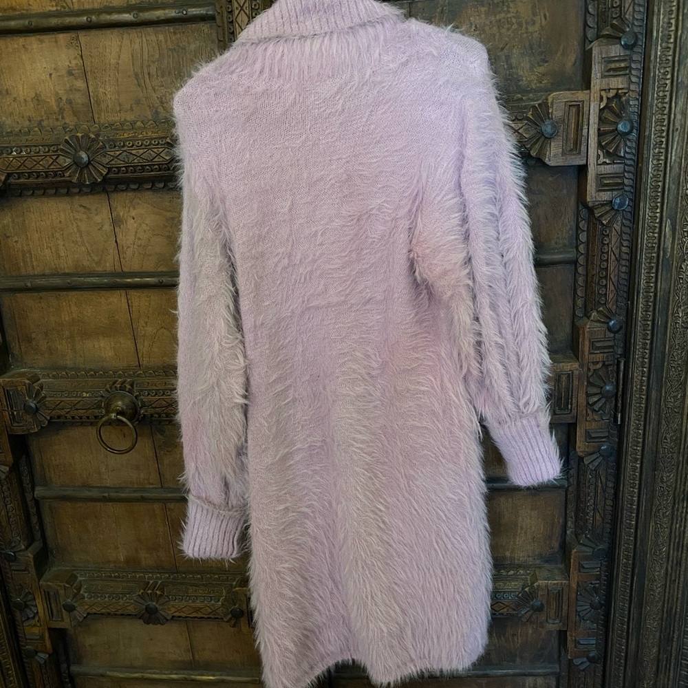 💜FP Trendy Fuzzy Lavender Sweater Dress👢 - Picture 6 of 6